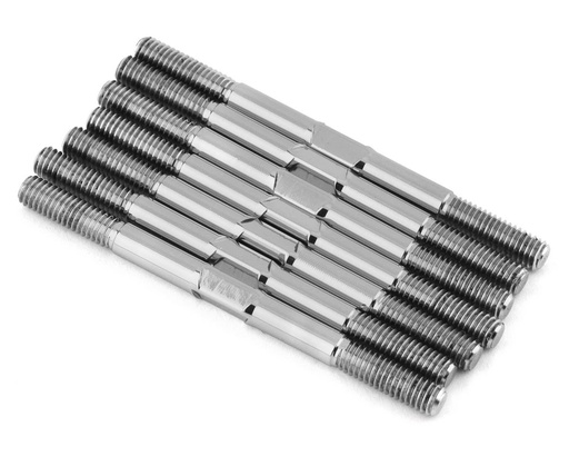 [1UP740805] 1UP Racing TLR 22S Pro Duty Titanium Turnbuckle Set (Triple Polished Silver)