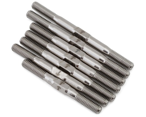 [1UP740916] 1UP Racing RC10B74.2/RC10B74.2D Pro Duty Titanium Turnbuckle Set (Silver)
