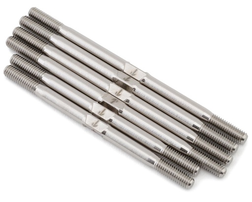 [1UP740917] 1UP Racing RC10T6.4/RC10SC6.4 Pro Duty Titanium Turnbuckle Set (Silver)