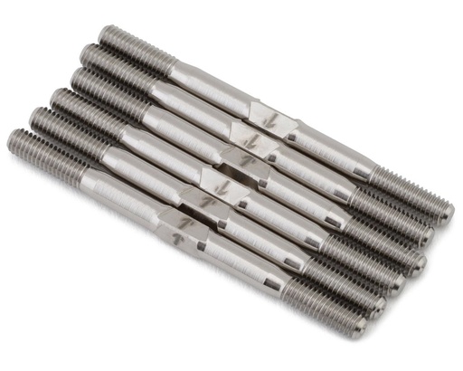 [1UP740925] 1UP Racing TLR 22 5.0 Pro Duty Titanium Turnbuckle Set (Silver)