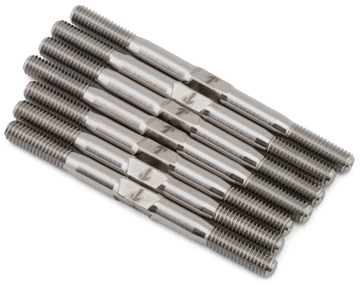 [1UP740926] 1UP Racing TLR 22X-4 Pro Duty Titanium Turnbuckle Set (Silver)