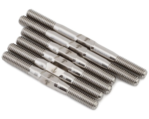 [1UP740934] 1UP Racing HB Racing D4 Evo 3 Pro Duty Titanium Turnbuckle Set (Silver)