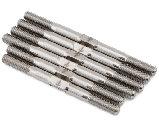 [1UP740935] 1UP Racing Mugen MSB1 Pro Duty Titanium Turnbuckle Set (Silver)