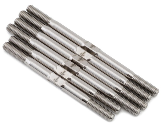 [1UP740953] 1UP Racing Schumacher Cougar LD3 Pro Duty Titanium Turnbuckle Set (Silver)
