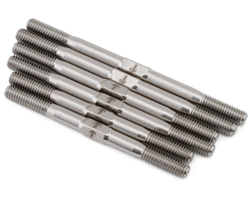 [1UP740954] 1UP Racing Schumacher Cat L1 Evo Pro Duty Titanium Turnbuckle Set (Silver)