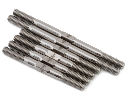 [1UP740961] 1UP Racing Tekno EB410.2 Pro Duty Titanium Turnbuckle Set (Silver)