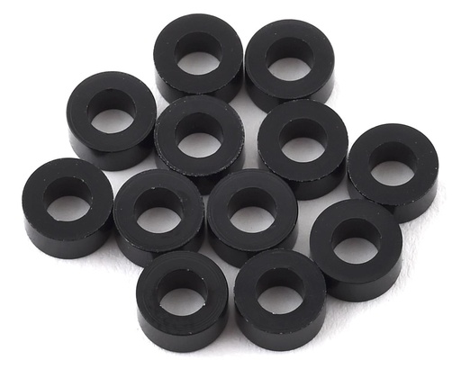 [1UP80305] 1UP Racing 3x6mm Precision Aluminum Shims (Black) (12) (3mm)