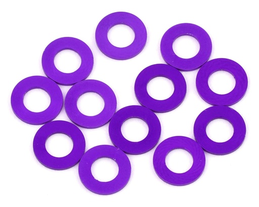 [1UP80321] 1UP Racing 3x6mm Precision Aluminum Shims (Purple) (12) (0.25mm)