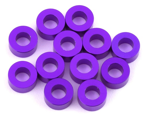 [1UP80327] 1UP Racing 3x6mm Precision Aluminum Shims (Purple) (12) (2.5mm)