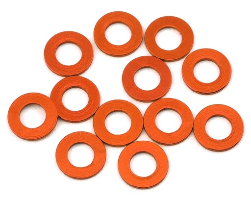 [1UP80351] 1UP Racing 3x6mm Precision Aluminum Shims (Orange) (12) (0.25mm)