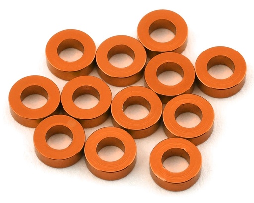 [1UP80354] 1UP Racing 3x6mm Precision Aluminum Shims (Orange) (12) (2mm)