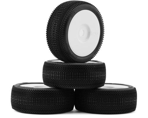 [TZO-TZ501US-W-N] TZO Tires 501 1/8 Buggy Non-Glued Tire Set (White) (4) (Ultra Soft)
