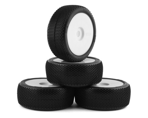 [TZO-TZ202US-W-N] TZO Tires 202 1/8 Buggy Non-Glued Tire Set (White) (4) (Ultra Soft)
