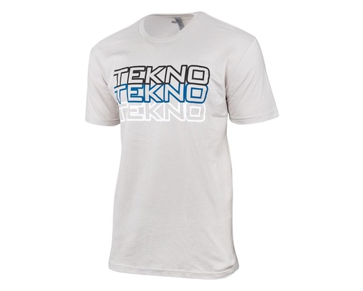 [TKRTS08L] Tekno RC Stacked Logo T-Shirt (Light Grey) (L)