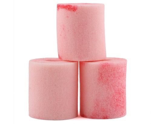 [TKR9363B] Tekno RC NB48/NT48 2.0/2.1 Pre-Oiled Air Filter Foams (3) (Red Oil)