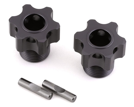 [TKR5071E] Tekno RC Aluminum 17mm Lightened Hex Wheel Hub Set (Gun Metal) (2) (+4mm Offset)