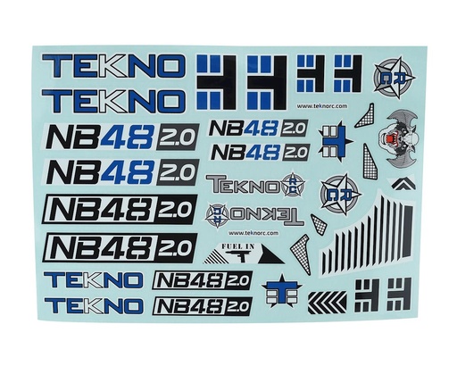 [TKR9349] Tekno RC NB48 2.0 Decal Sheet