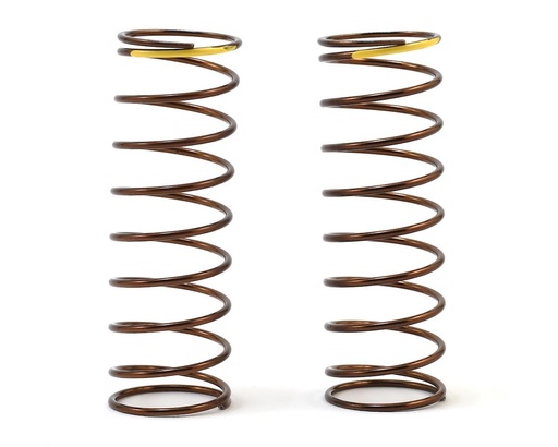 [TKR7245] Tekno RC 63mm Rear Shock Spring Set (Yellow - 2.82lb/in) (1.3x9.875)