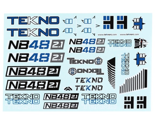 [TKR9348] Tekno RC NB48 2.1 Decal Sheet