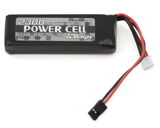 [TEKTT1681] Tekin Titanium Power Cell 2S LiPo Receiver Battery Pack (7.4V/2300mAh)