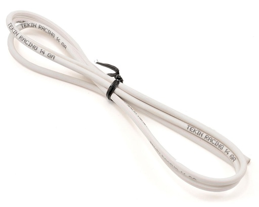 [TEKTT3034] Tekin 14awg Silicon Power Wire (White) (3')