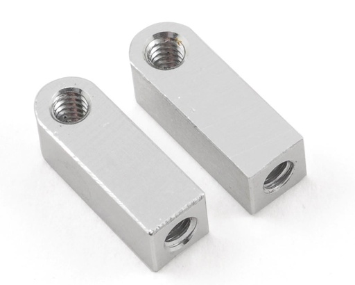 [CLN3356] CRC Aluminum Vertical Shock Tower/Servo Mount (Silver) (2)