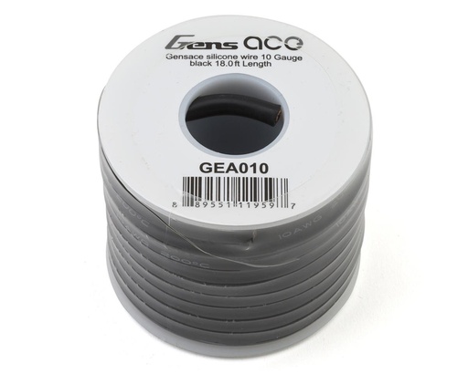 [GEA010] Gens Ace Silicone Wire (10AWG) (Black) (18.4 ft.)