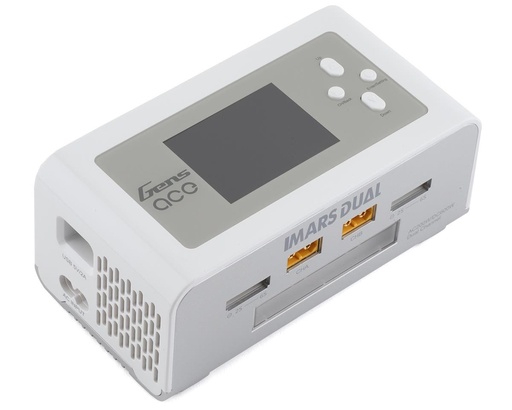 [GEA200WDUAL-UW] Gens Ace IMars Dual Port AC/DC Charger (6S/15A/100W x 2) (White)