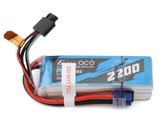 [GEA224S45E3GT] Gens Ace G-Tech Smart 4S LiPo Battery 45C (14.8V/2200mAh) w/EC3 Connector