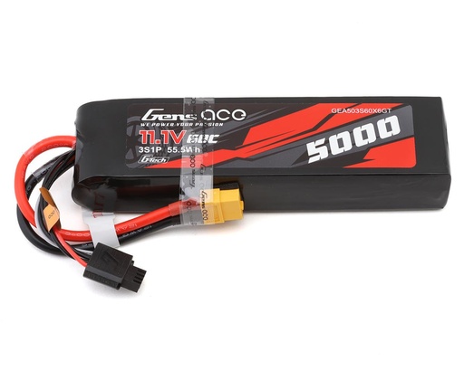 [GEA503S60X6GT] Gens Ace G-Tech Smart 3S LiPo Battery 60C (11.1V/5000mAh) w/XT60 Connector