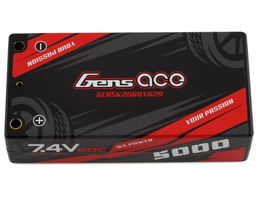 [GEA5K2S60X629] Gens Ace 2S LiPo Battery 60C (7.4V/5000mAh)