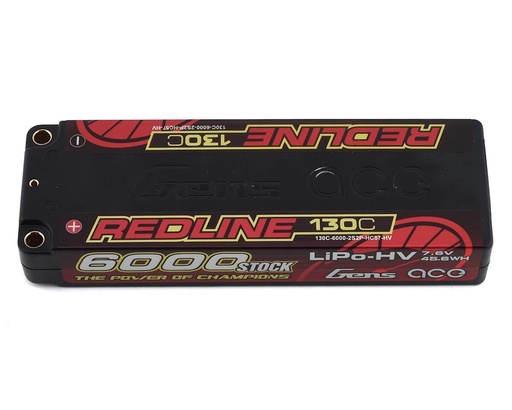 [GEA60002S13L5] Gens Ace Redline 2S LiHV LiPo Battery 130C w/5mm Bullets (7.6V/6000mAh)