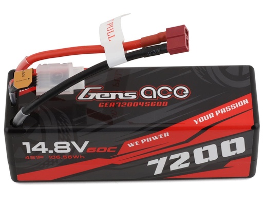 [GEA72004S60D] Gens Ace 4S LiPo Battery 60C (14.8V/7200mAh)