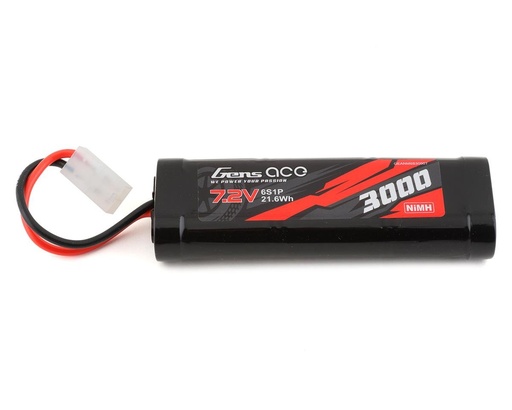 [GEANM6S3000T] Gens Ace 6-Cell 7.2V NiMh Battery w/Tamiya Connector (3000mAh)