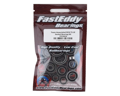 [TFE5829] FastEddy Team Associated RC8 T3.1E Sealed Bearing Kit