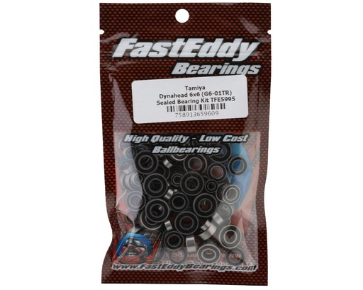 [TFE5995] FastEddy Tamiya Dynahead 6x6 G6-01TR Sealed Bearing Kit