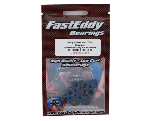 [TFE6060] FastEddy Tamiya F104 Ver.II Pro Ceramic Sealed Bearing Kit (TAM58534)