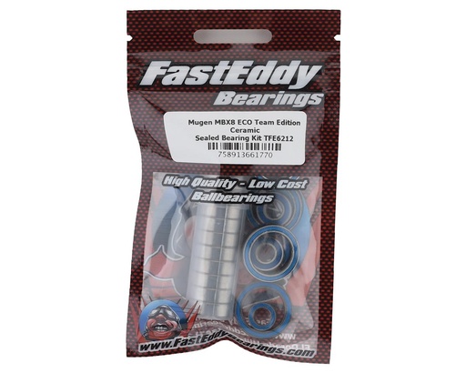 [TFE6212] FastEddy Mugen MBX8 ECO Team Edition Ceramic Sealed Bearing Kit