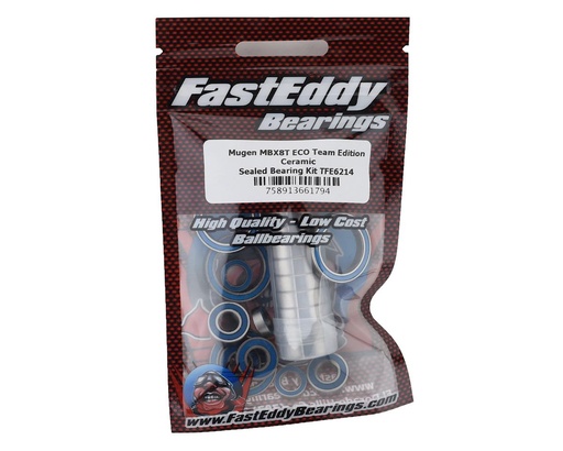 [TFE6214] FastEddy Mugen MBX8T ECO Team Edition Ceramic Sealed Bearing Kit