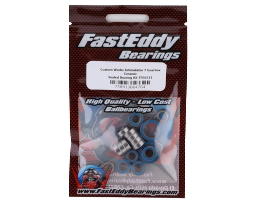 [TFE6511] FastEddy Custom Works Intimidator 7 Gearbox Ceramic Sealed Bearing Kit