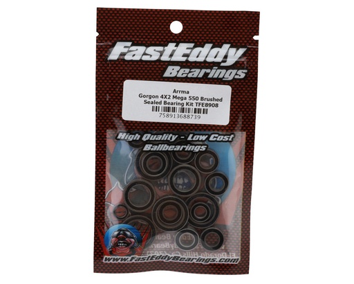 [TFE8908] FastEddy Arrma Gorgon 4X2 Mega 550 Brushed Sealed Bearing Kit