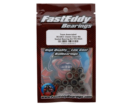 [TFE9025] FastEddy Team Associated RC10CC Classic Clear Kit Sealed Bearing Kit
