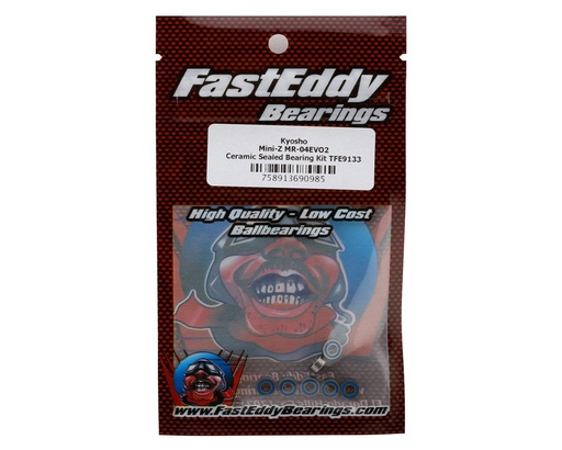 [TFE9133] FastEddy 3x6x2.5mm Kyosho Mini-Z MR-04EVO2 Ceramic Sealed Bearing Kit