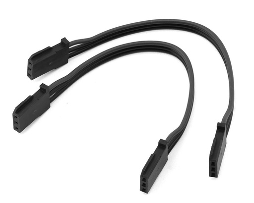 [FUTUBC0090] Futaba 100mm FF-GBB Heavy Duty Gyro Extension Cords (2) (Black)