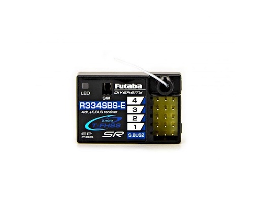 [FUT01102152-3] Futaba R334SBS-E T-FHSS SR S.Bus2 4-Channel 2.4GHz Receiver