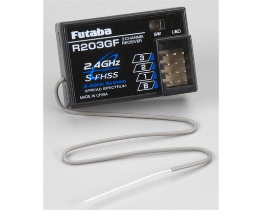 [FUT01102237-3] Futaba R203GF S-FHSS 3-Channel 2.4GHz Receiver