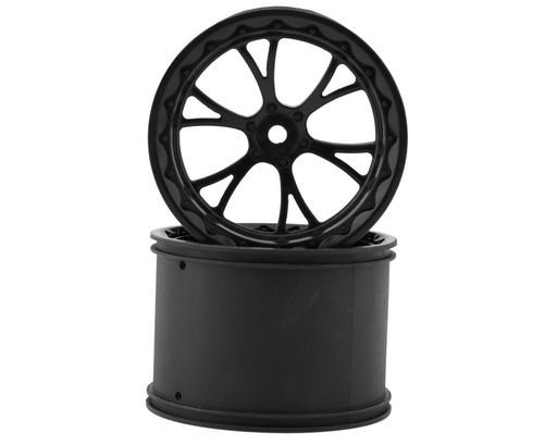 [XCE-0032-SV] eXcelerate Super V Pro Lite Rear Wheels (Black) (Wide) (2)