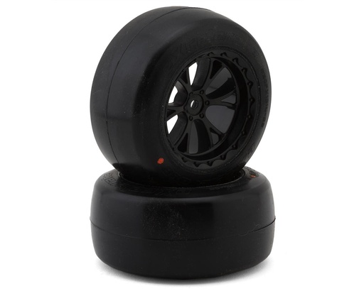 [XCE-0056.3] eXcelerate Super V Pre-Mounted Rear Drag Racing Tires (2) (Orange)