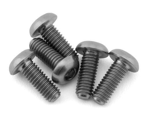 [XCE-0115.8] eXcelerate Titanium Button Head Screws (Raw) (5) (3x8mm)