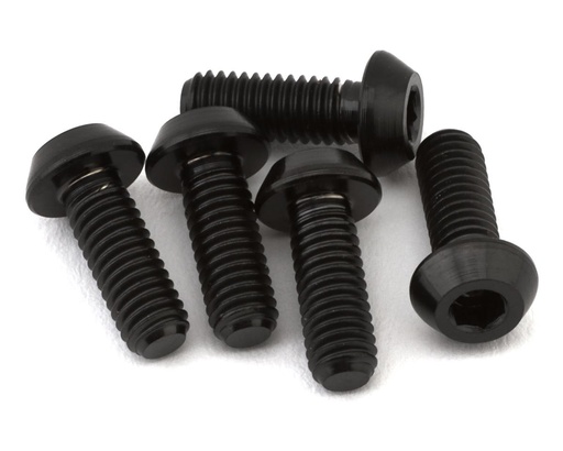 [XCE-0131.8] eXcelerate Titanium Pro Taper Screws (Black) (5) (3x8mm)
